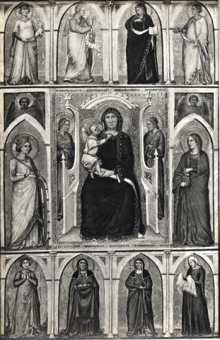Anderson — Maestro di San Lucchese - sec. XIV - Madonna con Bambino in trono e santi; Annunciazione — insieme